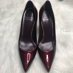 COPY - Stuart Weitzman Burgundy Patent Leather Pu…